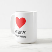 Ich liebe Energietechnik Kaffeetasse (Vorderseite Links)