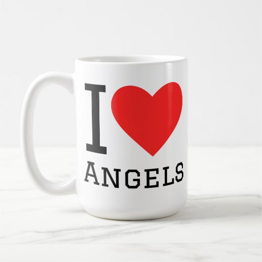 Ich liebe Engel Kaffeetasse (Links)