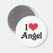 Ich liebe Engel Magnet (Vorderseite/Rückseite)