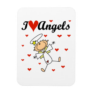 Ich liebe Engel T-Shirts und Geschenke Magnet