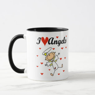 Ich liebe Engel T-Shirts und Geschenke Tasse