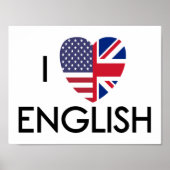 Ich Liebe Englisch Poster. Poster (Vorne)