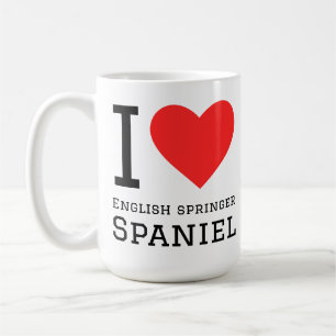 Ich liebe English Springer Spaniel Kaffeetasse