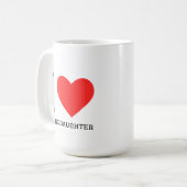 Ich liebe Enkelin Kaffeetasse (Vorderseite Links)