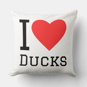 Ich liebe Enten Kissen
