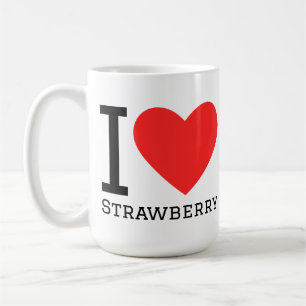 Ich liebe Erdbeere Kaffeetasse