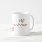 Ich liebe Erdbeeren Kaffeetasse (VorderseiteRechts)