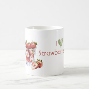 Ich liebe Erdbeeren Kaffeetasse