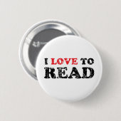 Ich liebe es, abgenutzt zu lesen button (Vorne & Hinten)