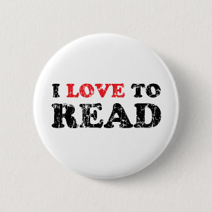 Ich liebe es, abgenutzt zu lesen button