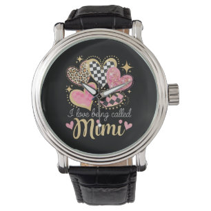 Ich liebe es, an Muttertag Mimi Oma Mama genannt z Armbanduhr