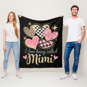 Ich liebe es, an Muttertag Mimi Oma Mama genannt z Fleecedecke
