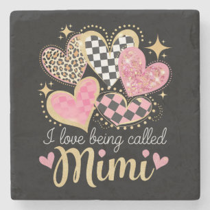 Ich liebe es, an Muttertag Mimi Oma Mama genannt z Steinuntersetzer