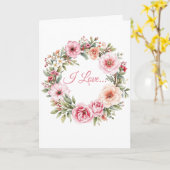 "Ich liebe es, dich zu lieben" Karte (Gelbe Blume)