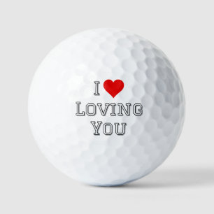 Ich liebe es, dich zu lieben, romantische Valentin Golfball