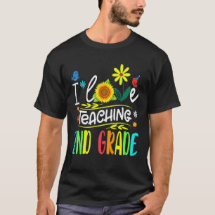 Ich liebe es, die 2. Klasse Sunflower Second Grade T-Shirt