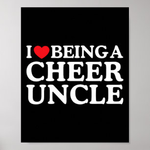 Ich liebe es, ein Cheer-Onkel zu sein, Cheerleadin Poster
