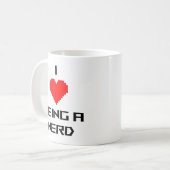 Ich liebe es, ein Nerd zu sein Kaffeetasse (Vorderseite Links)