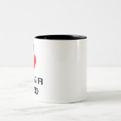 Ich liebe es, ein Nerd zu sein Zweifarbige Tasse (Mittel)