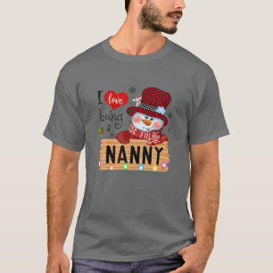 Ich liebe es, ein Schneemann-Familien-Weihnachts-N T-Shirt