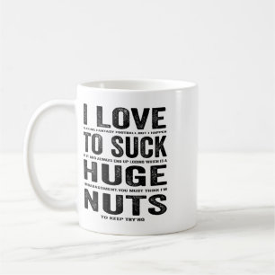 Ich liebe es, Fantasy Footll lustiger Verlierer Pi Kaffeetasse
