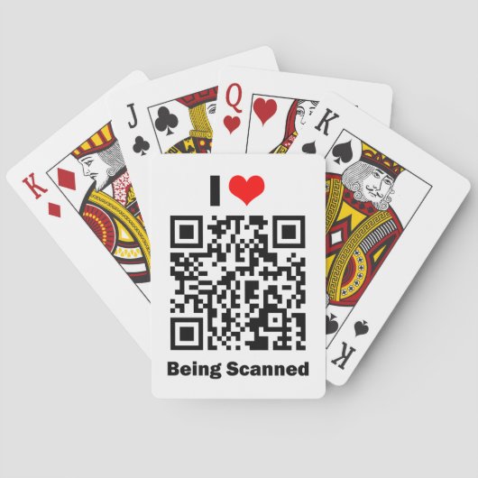 Ich liebe es, gescannt zu werden spielkarten (Rückseite)