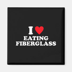 Ich liebe es, Glasfaserdesign zu essen Magnet
