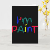 Ich liebe es, mit Fingern zu malen, ich male süße  Karte (Gelbe Blume)