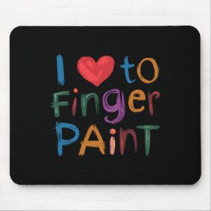 Ich liebe es, mit Fingern zu malen, ich male süße Mousepad
