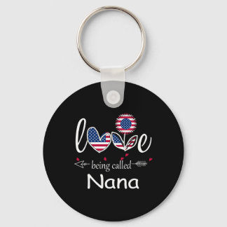 Ich liebe es, Oma zu sein, USA-Flagge 4. Juli Unab Schlüsselanhänger
