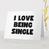 Ich liebe es, Single zu sein Karte (Gelbe Blume)