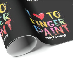 Ich liebe es, süße und lustige Valentinstage mit Geschenkpapier