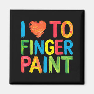 Ich liebe es, Valentinstag-Pärchen mit Fingern zu  Magnet