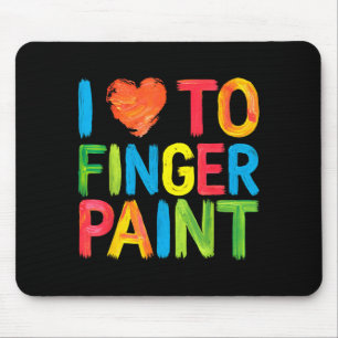 Ich liebe es, Valentinstag-Pärchen mit Fingern zu  Mousepad