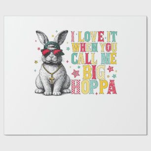 Ich liebe es, wenn du mich großer Hoppa Bunny Oste Geschenkpapier