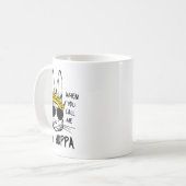 Ich liebe es, wenn du mich großer Hoppa-Bunny-Oste Kaffeetasse (Vorderseite Links)