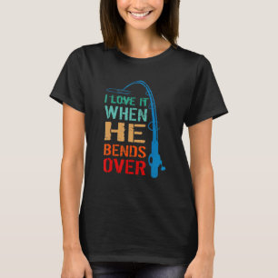Ich Liebe es, wenn er über den Fischfang rennt Vin T-Shirt
