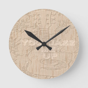 Ich liebe es, wenn Holz braun wird Hakuna Matata Runde Wanduhr