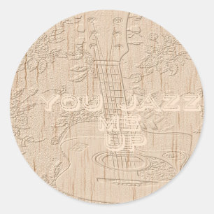 Ich liebe es, wenn Holz braun wird Hakuna Matata Runder Aufkleber