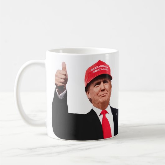 Ich Liebe es, wenn ich Donald Trump Weckte Präside Kaffeetasse (Links)