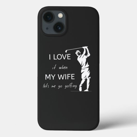 Ich Liebe es, wenn meine Ehefrau mir Lasse, Golf z Case-Mate iPhone Hülle (Rückseite)