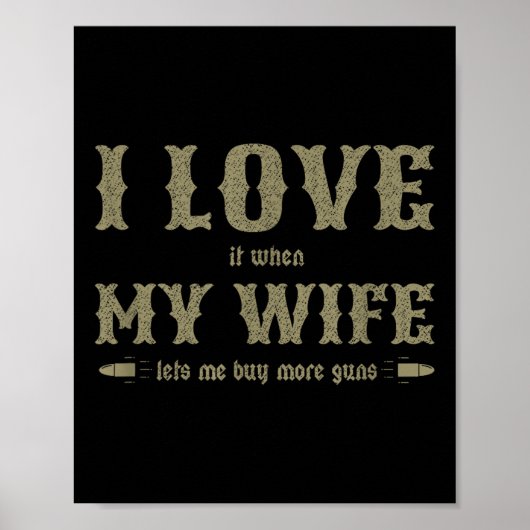 Ich Liebe es, wenn meine Ehefrau mir Lasse, mehr W Poster (Vorne)