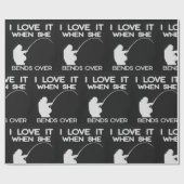 ICH LIEBE ES, WENN SIE NUTZT ÜBER GESCHENKPAPIER (Flach)