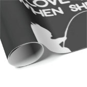 ICH LIEBE ES, WENN SIE NUTZT ÜBER GESCHENKPAPIER (Rolleneckpunkt)