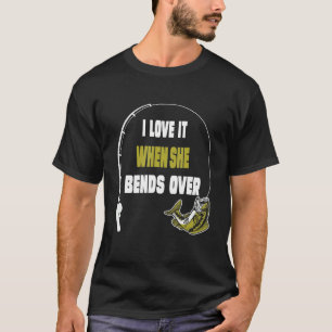 Ich Liebe es, wenn sie über das Sprichwort fischen T-Shirt