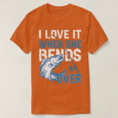 Ich Liebe es, wenn sie über Männer hinwegfliegt. T-Shirt (Design vorne)