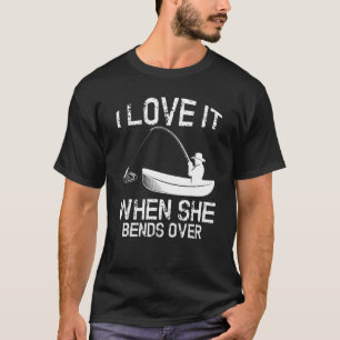 Ich Liebe es, wenn sie über Muskeln fischen Fisch T-Shirt