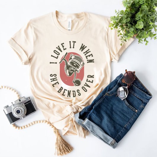 Ich Liebe es, wenn sie übergeht - Fisherman Design T-Shirt