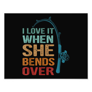 Ich Liebe es, wenn sie überschwemmt, sonnige Fisch Fotodruck