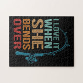 Ich Liebe es, wenn sie überschwemmt, sonnige Fisch Puzzle (Horizontal)